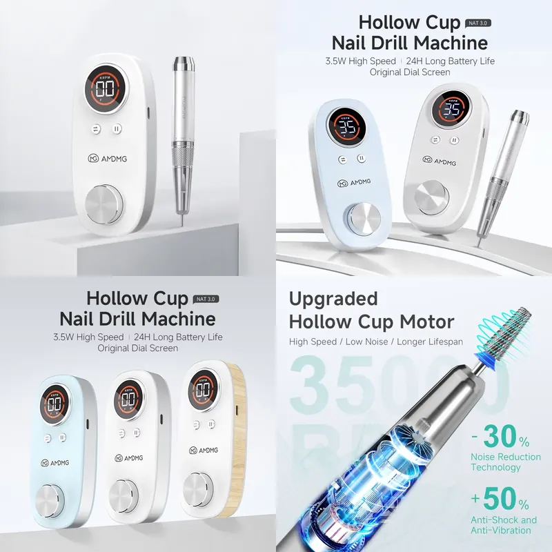Nail Drill Machine - ماكينة حفر الأظافر الاحترافية AMDMG بسرعة