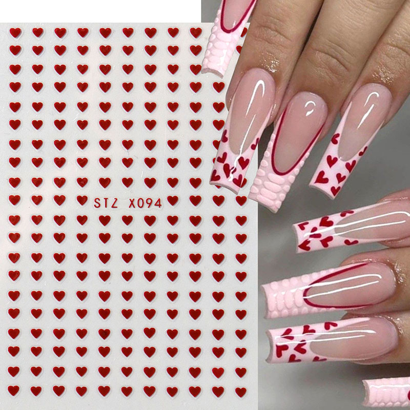 2 قطعة صغيرة الحب القلب مسمار  - مراجعة Nail Art Valentines Day وسعره
