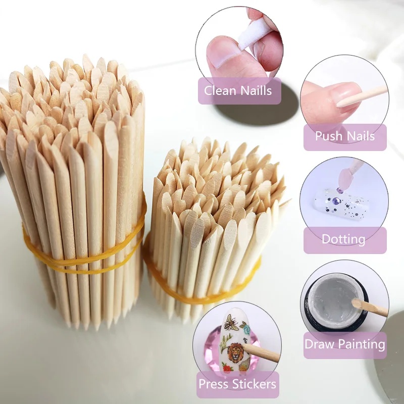 10-30 قطعة من أعواد خشب البرتق - مراجعة Nail Art Orange وسعره