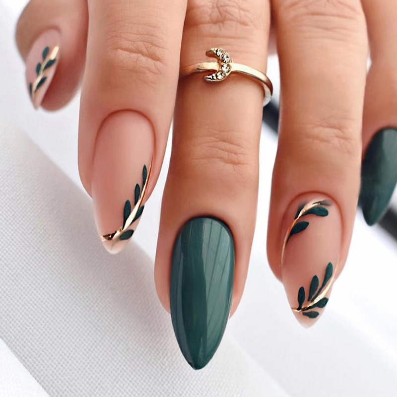 24P/مجموعة متوسطة الطول اللوز  - مراجعة Nail Art Pink وسعره