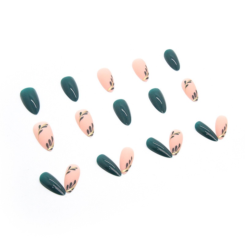 24P/مجموعة متوسطة الطول اللوز  - مراجعة Nail Art Pink وسعره