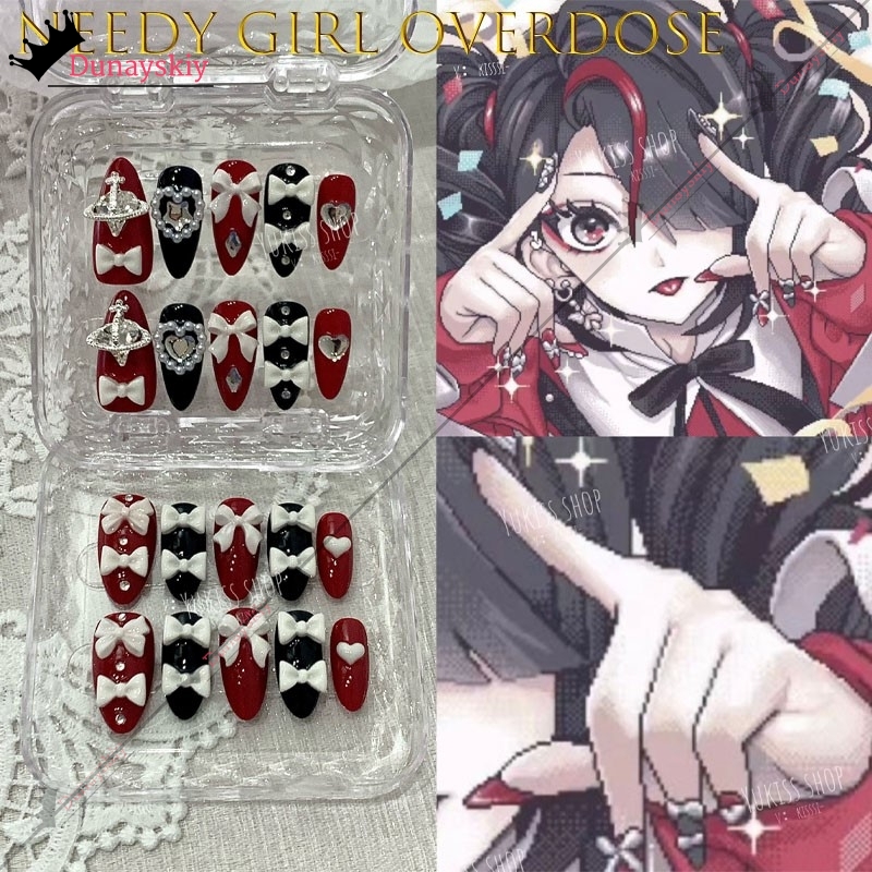 YiNuo*/Needy Girl Overdose Jir - مراجعة Nail Art Press On وسعره