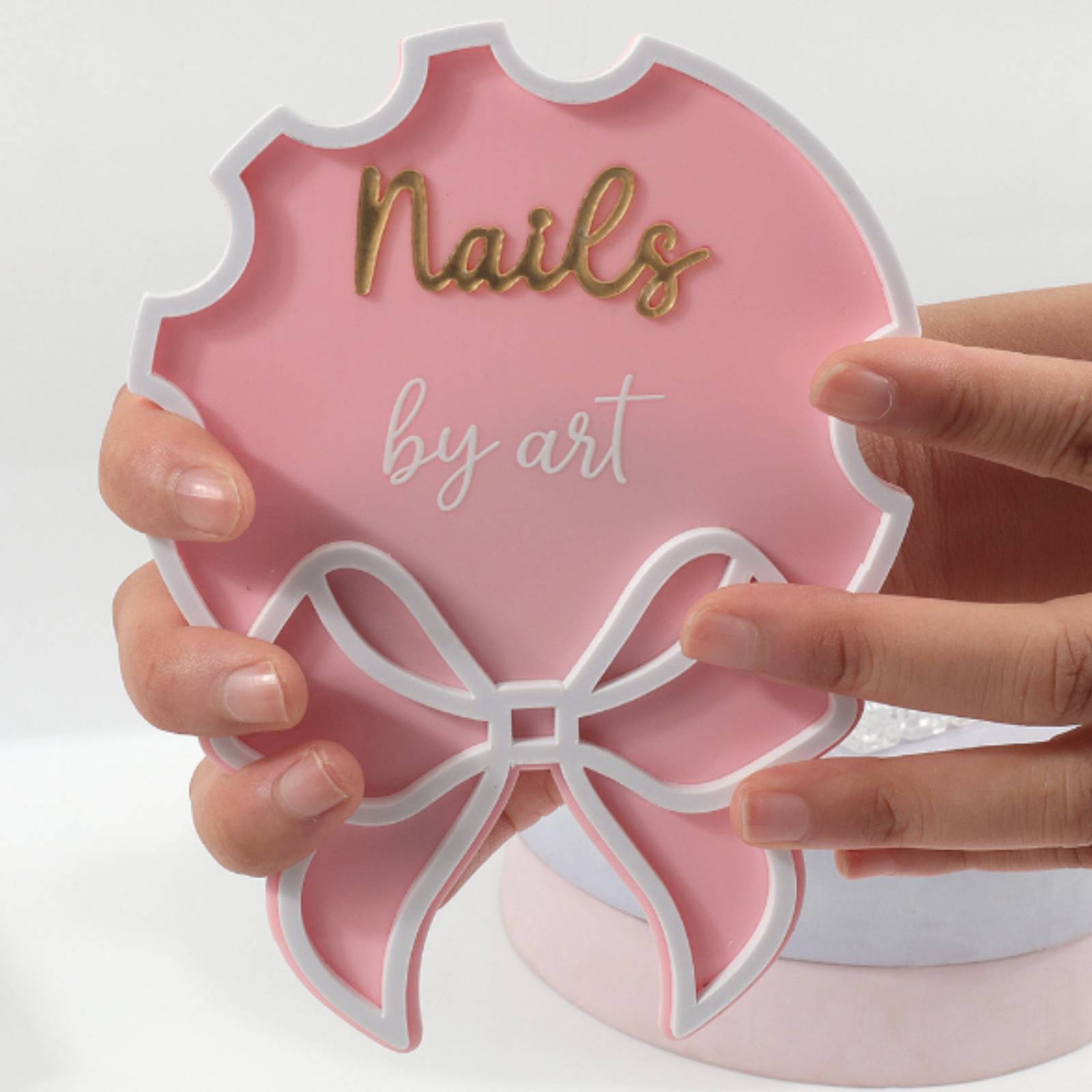 لوحة عرض فن الأظافر بتصميم شري - مراجعة Nail Art Pink وسعره