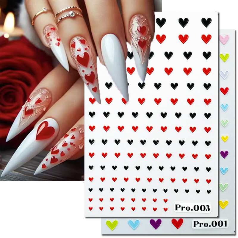 5d تنقش مسمار الفن ملصقات عيد  - مراجعة Nail Art Valentines Day وسعره