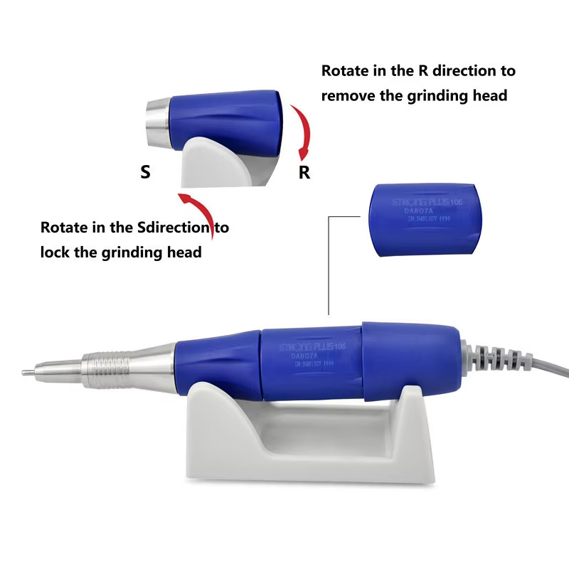 مقبض ميكروموتور 40 ألف دورة في - مراجعة Nail Drill Machine وسعره