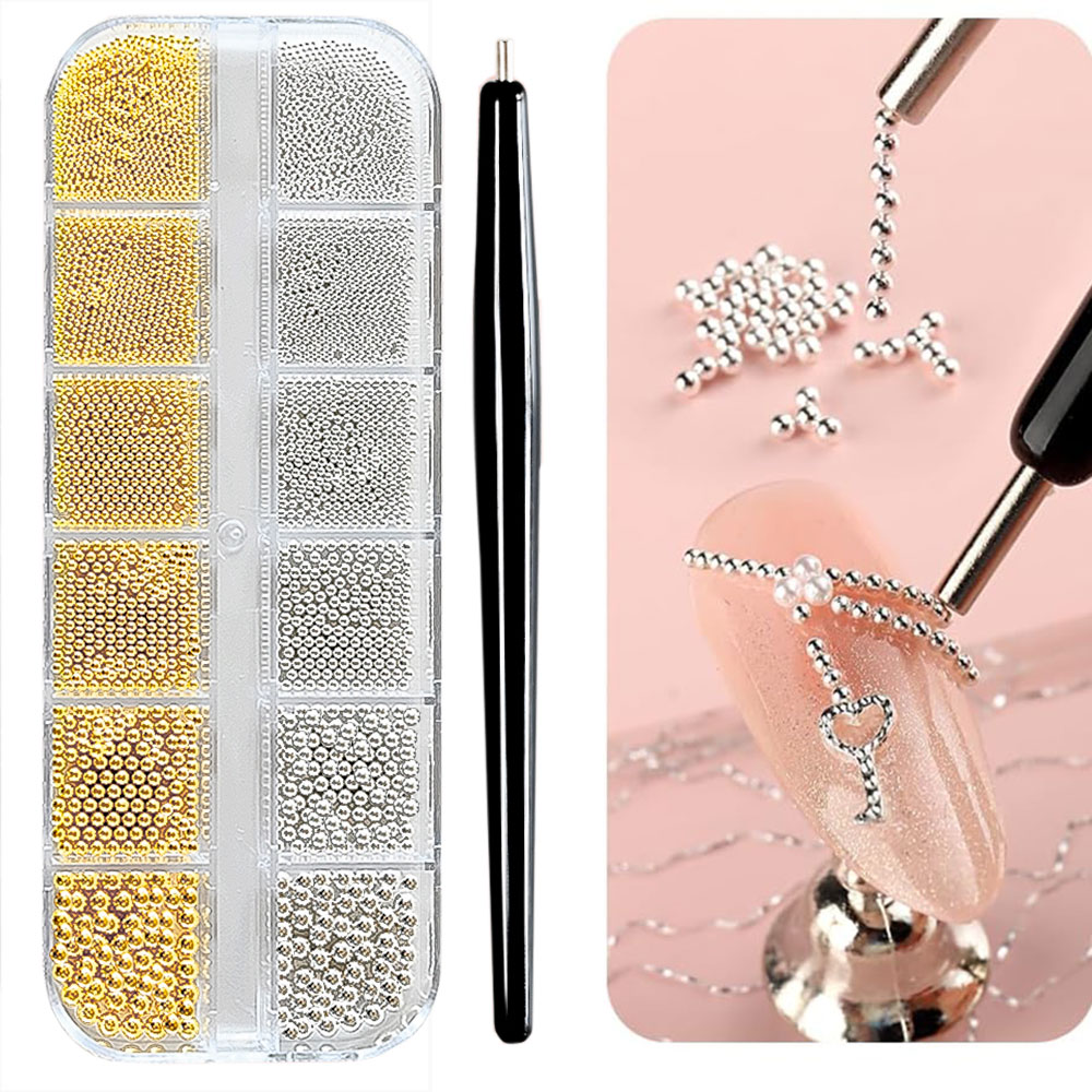 12 شبكة الذهب/الفضة البسيطة ال - مراجعة Nail Art Valentines Day وسعره