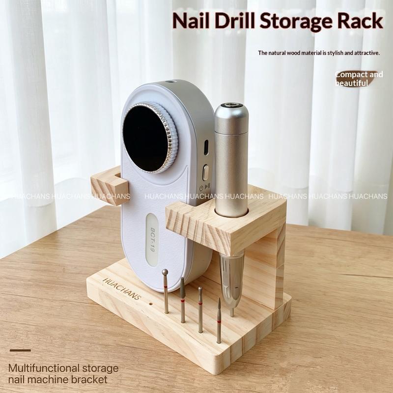 حامل محمول خشبي لرؤوس أداة حفر - مراجعة Nail Drill Machine وسعره