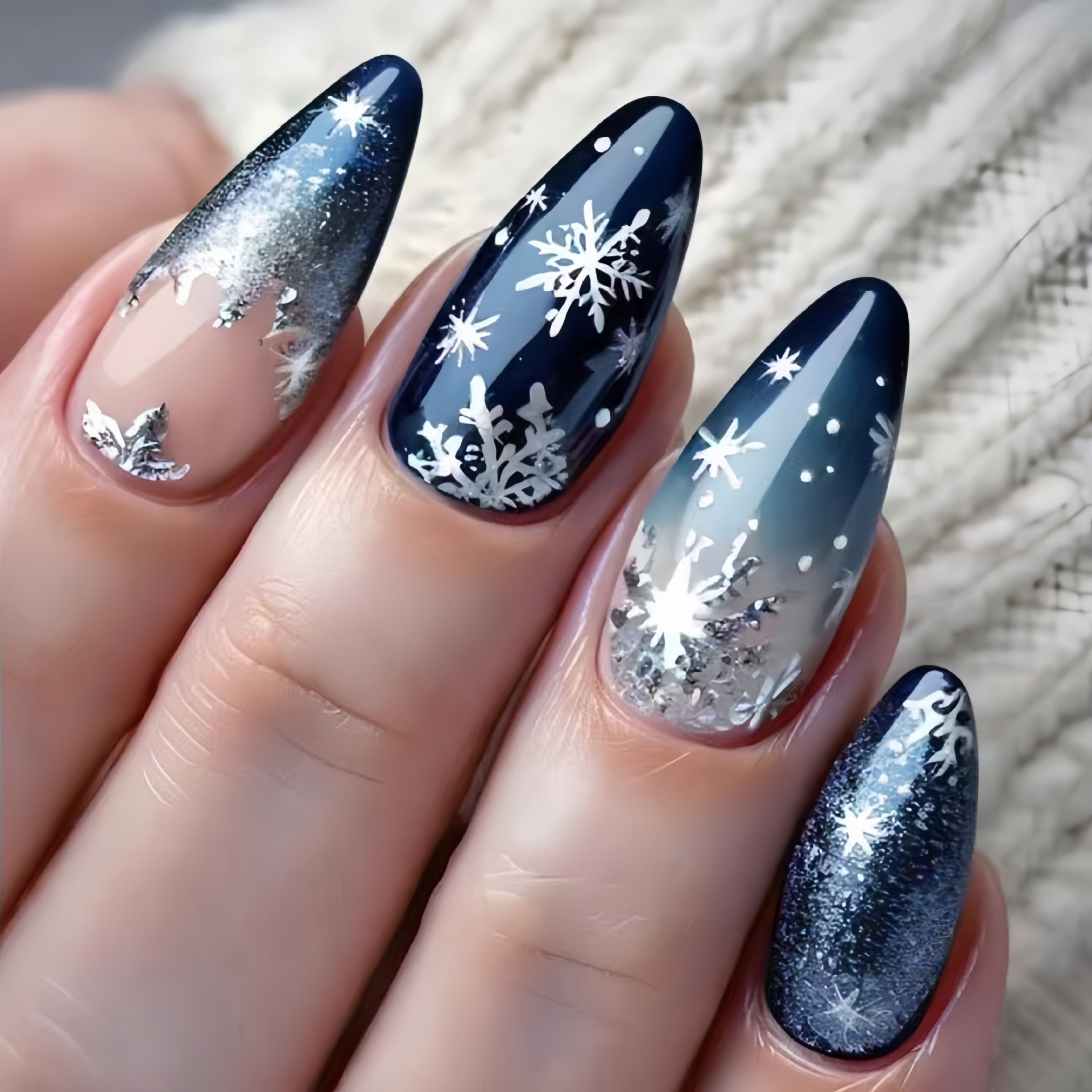 24 قطعة من أظافر الكريسماس الز - مراجعة Nail Art Press On وسعره