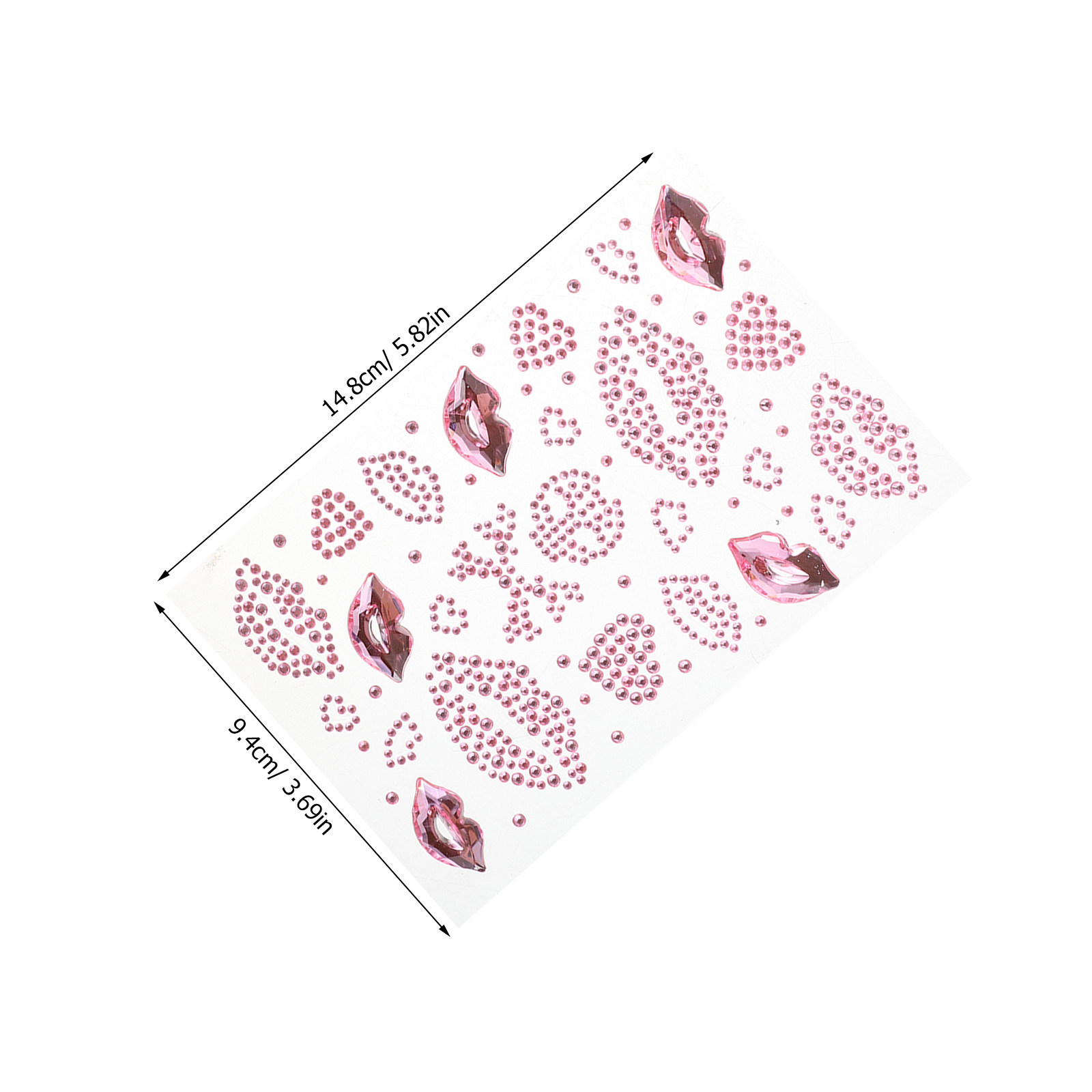10 أوراق من ملصقات الشفاه المز - مراجعة Nail Art Valentines Day وسعره