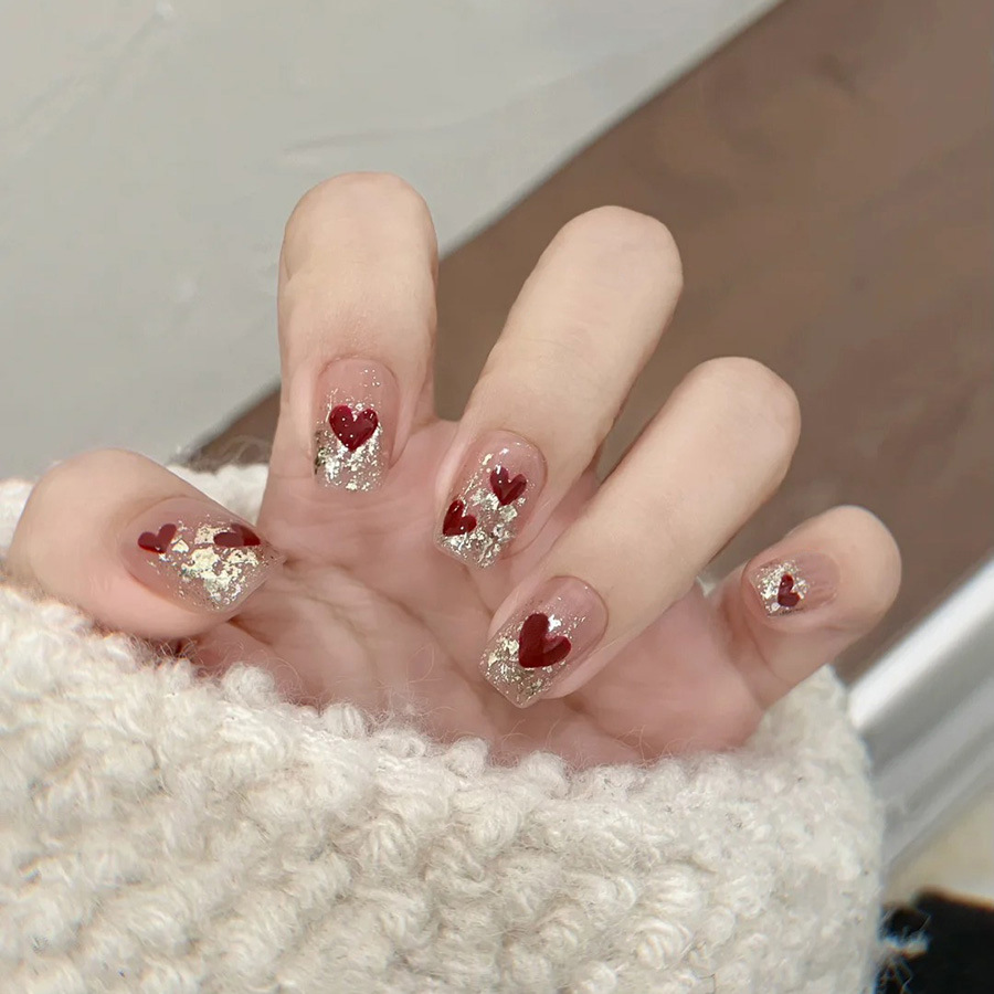 24 قطعة/مجموعة أظافر صناعية قص - مراجعة Nail Art Press On وسعره