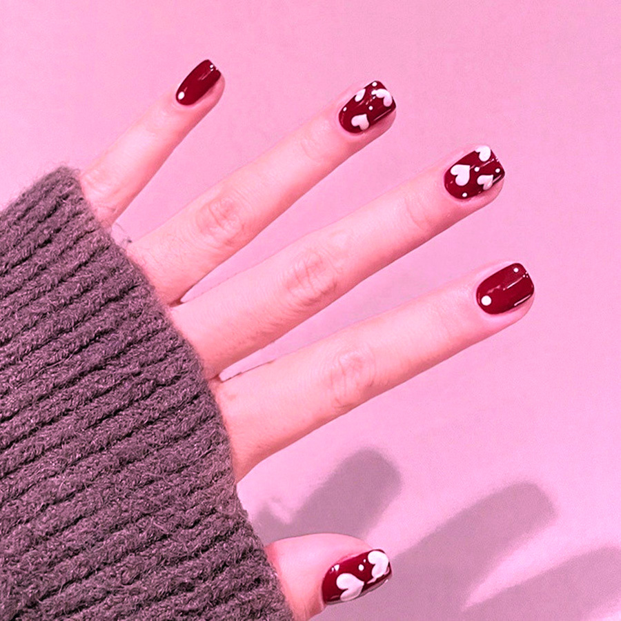 24 قطعة/مجموعة أظافر صناعية قص - مراجعة Nail Art Press On وسعره