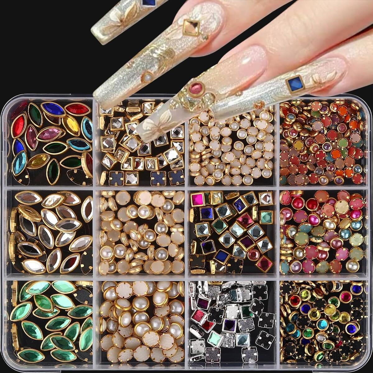 علبة واحدة من حجارة الزينة الل - مراجعة Nail Art Valentines Day وسعره