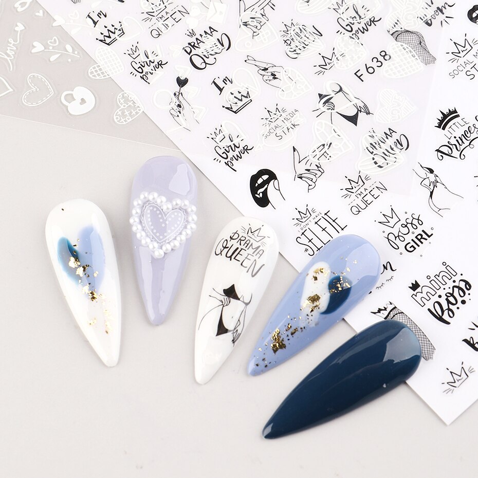 2 أو تصميم قلب الحب 3D ملصقات  - مراجعة Nail Art Valentines Day وسعره