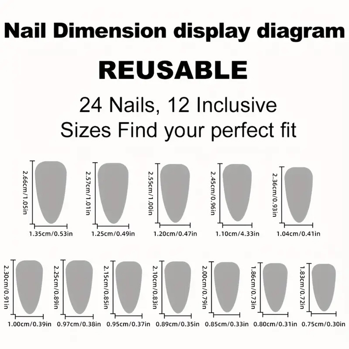 24 قطعة من الأظافر الاصطناعية  - مراجعة Nail Art Press On وسعره