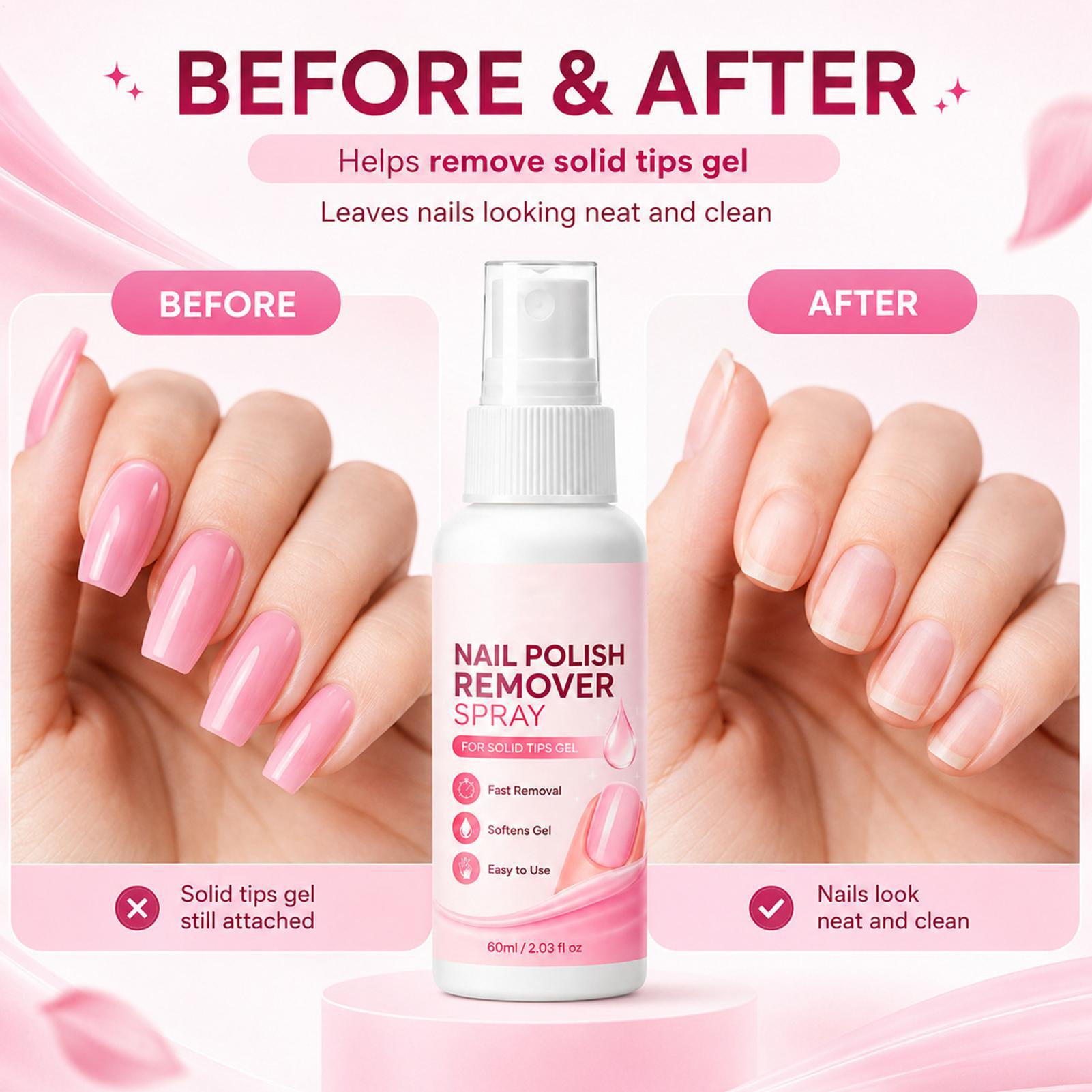 بخاخ مزيل الأظافر 60 مل للأظاف - مراجعة Nail Art Press On وسعره
