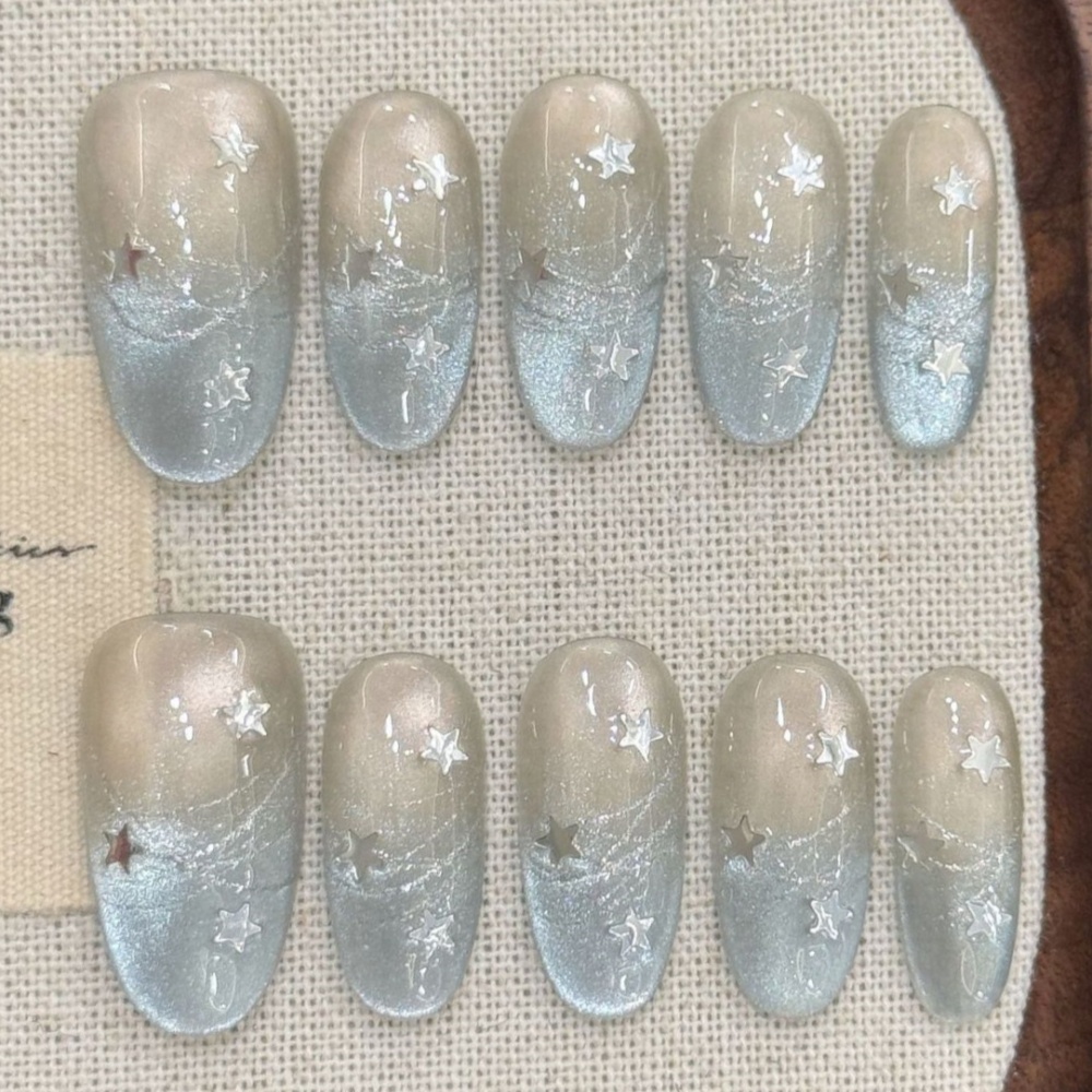 10 قطعة عين القط اليدوية وهمية - مراجعة Nail Art Pink وسعره
