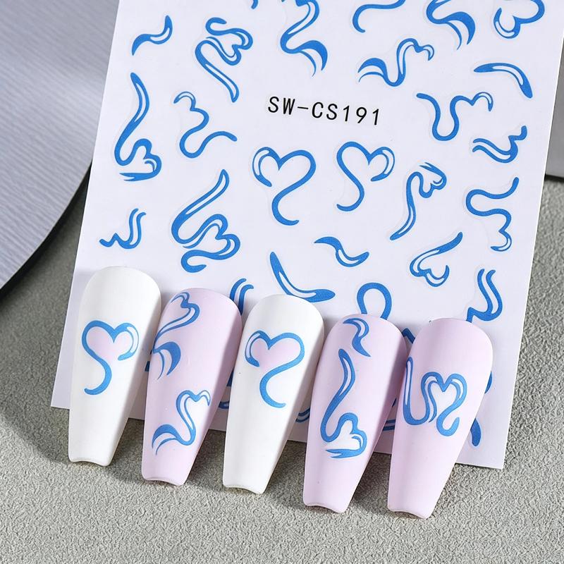 ملصقات أظافر لطيفة من قطعتين ب - مراجعة Nail Art Valentines Day وسعره