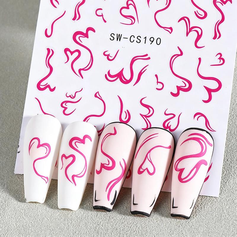 ملصقات أظافر لطيفة من قطعتين ب - مراجعة Nail Art Valentines Day وسعره