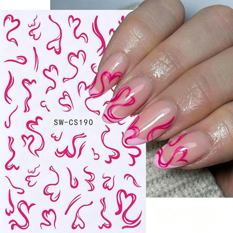 ملصقات أظافر لطيفة من قطعتين ب - مراجعة Nail Art Valentines Day وسعره