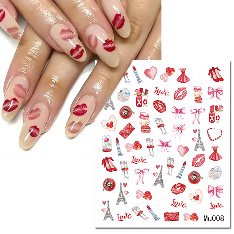 ثلاثية الأبعاد مسمار الفن المت - مراجعة Nail Art Valentines Day وسعره
