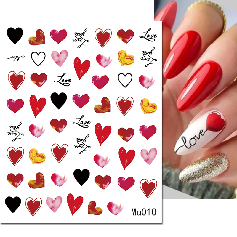 ثلاثية الأبعاد مسمار الفن المت - مراجعة Nail Art Valentines Day وسعره