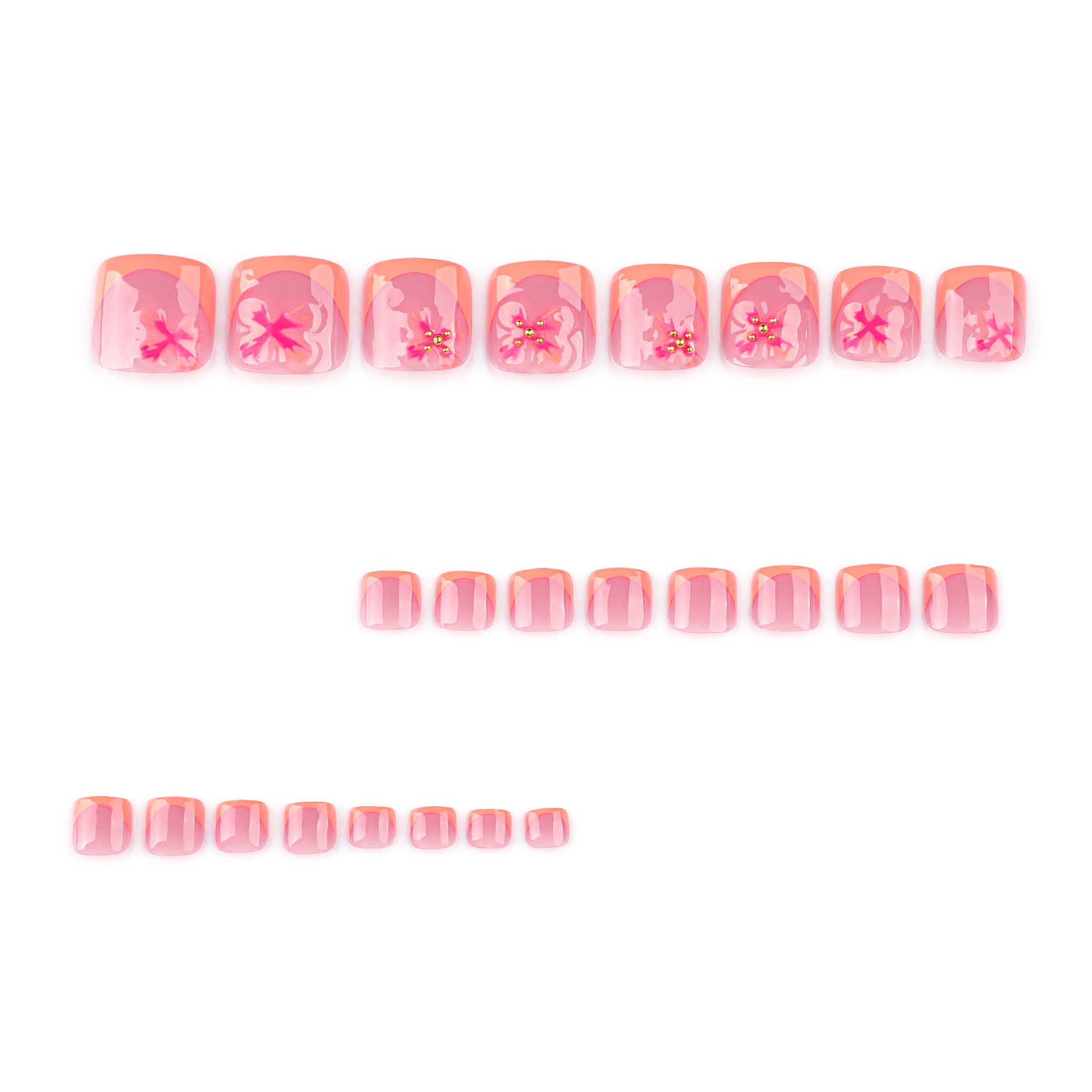 24 قطعة نمط زهرة ساحرة اضغط عل - مراجعة Nail Art Press On وسعره