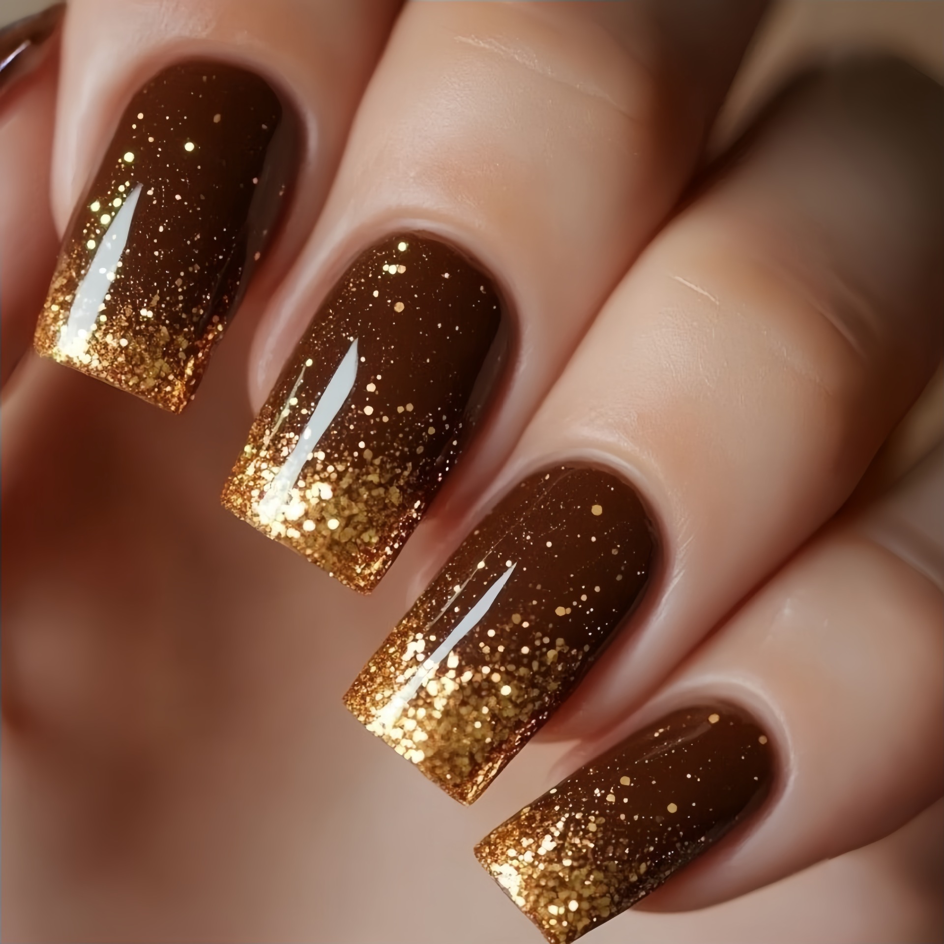 أظافر صناعية قصيرة متوسطة متدر - مراجعة Nail Art Press On وسعره