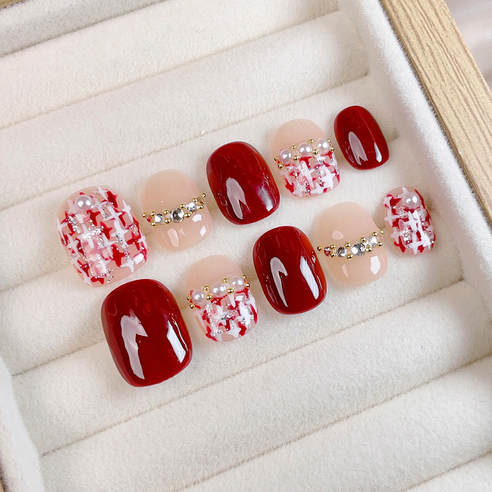 10 قطع من الأظافر الاصطناعية ا - مراجعة Nail Art Press On وسعره