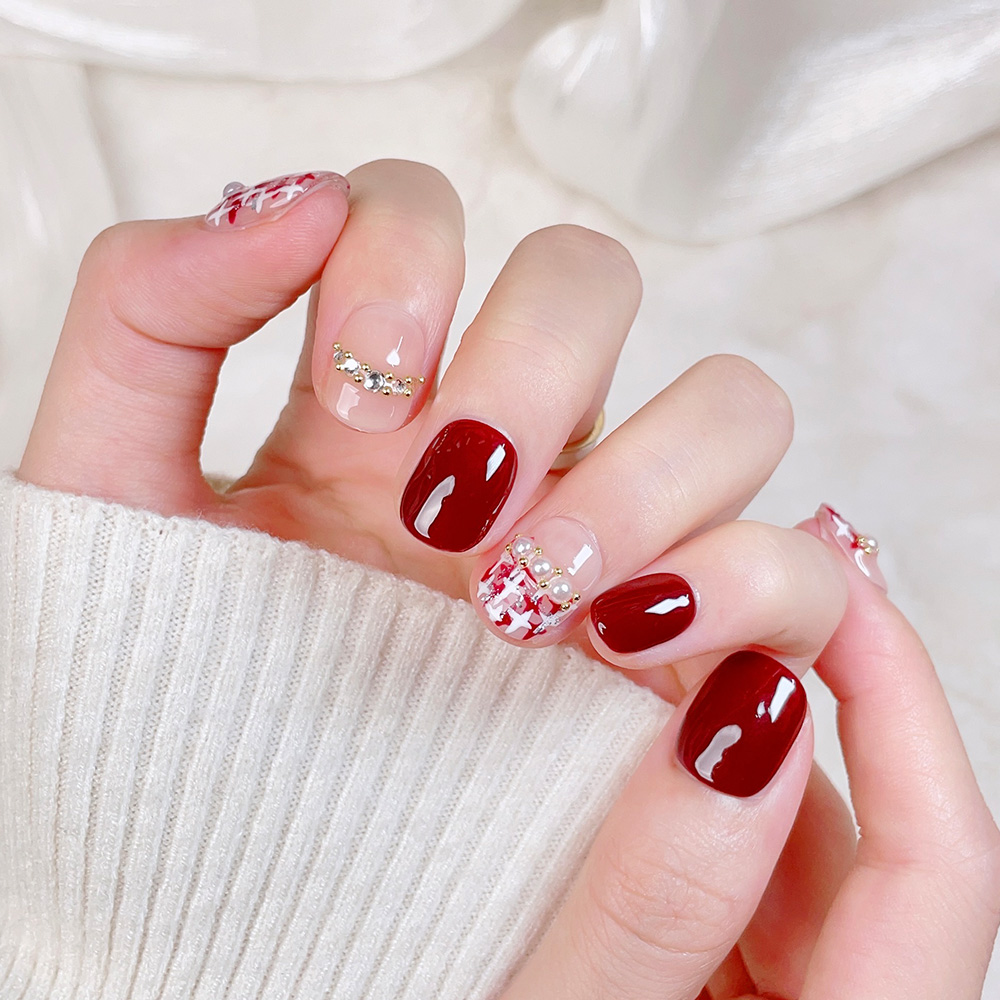 10 قطع من الأظافر الاصطناعية ا - مراجعة Nail Art Press On وسعره