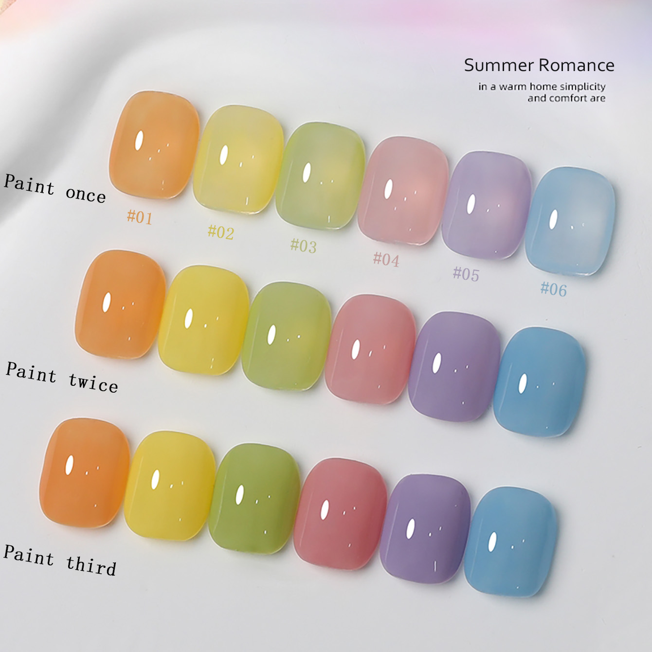 1-6 قطع من طلاء الأظافر الجل ا - مراجعة Nail Art Orange وسعره
