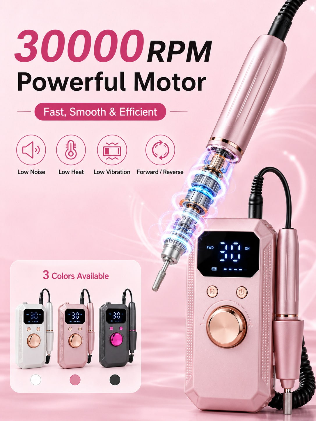 جهاز حفر أظافر كهربائي لاسلكي  - مراجعة Nail Drill Machine وسعره