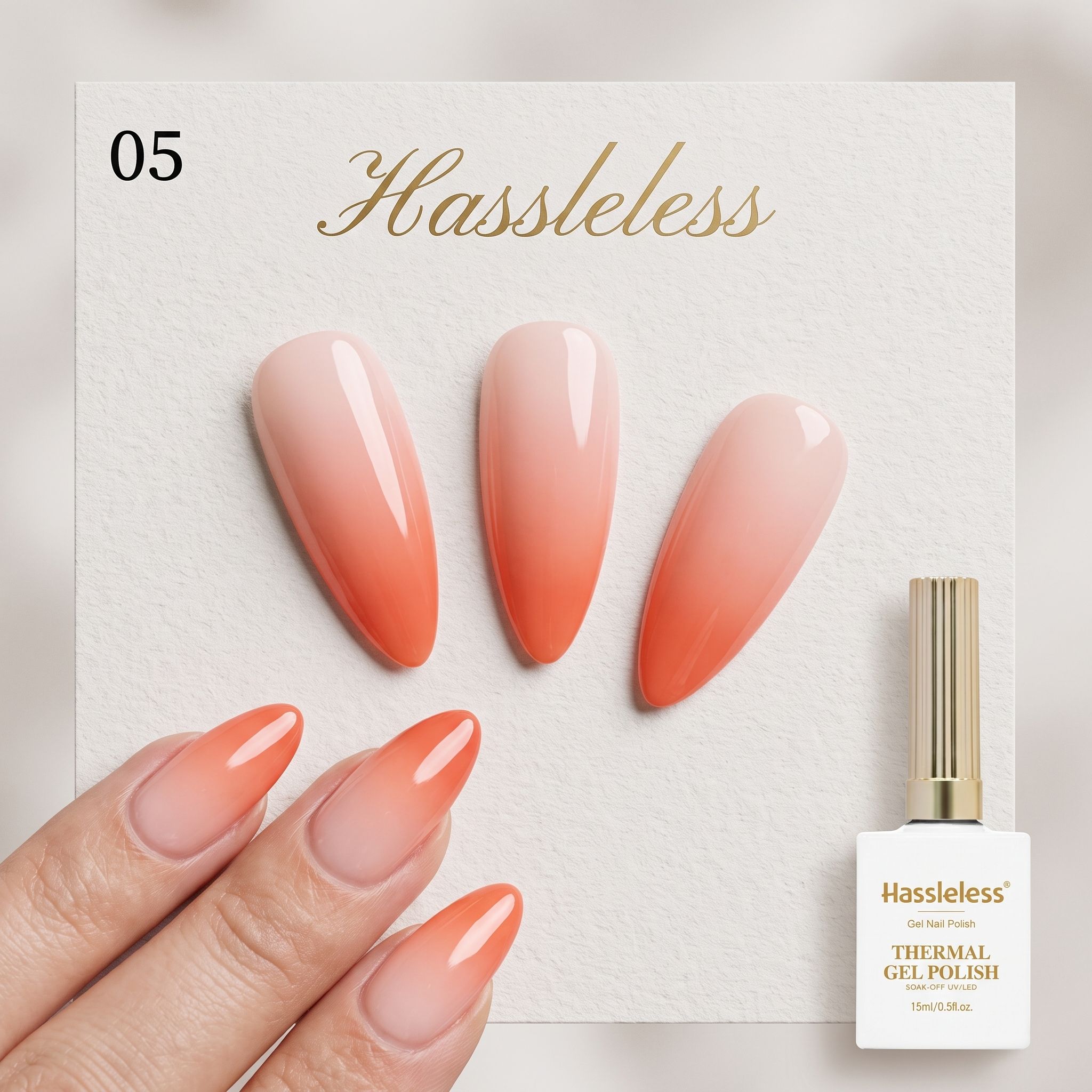 طلاء أظافر جل برتقالي خوخي متغ - مراجعة Nail Art Orange وسعره