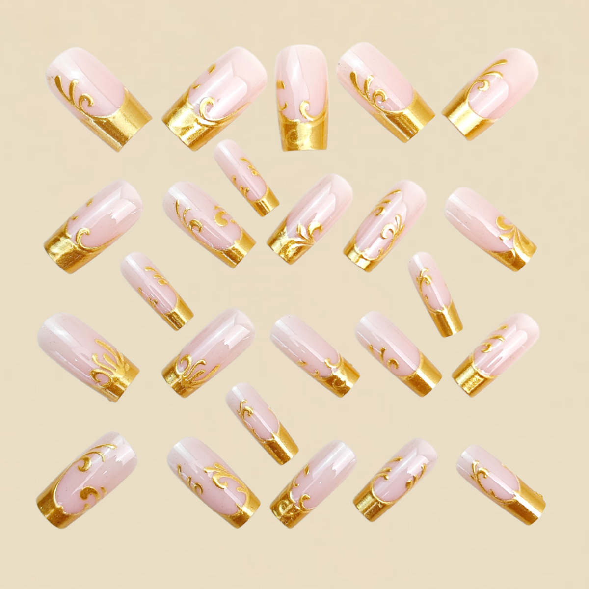 أظافر صناعية متوسطة الطول للنس - مراجعة Nail Art Press On وسعره